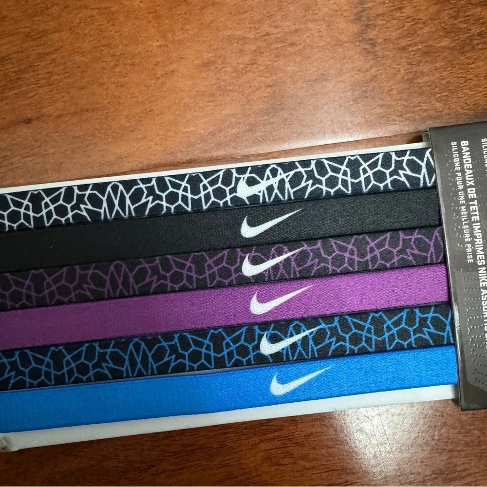 Nike Printed Headbands Assorted 6 Pk